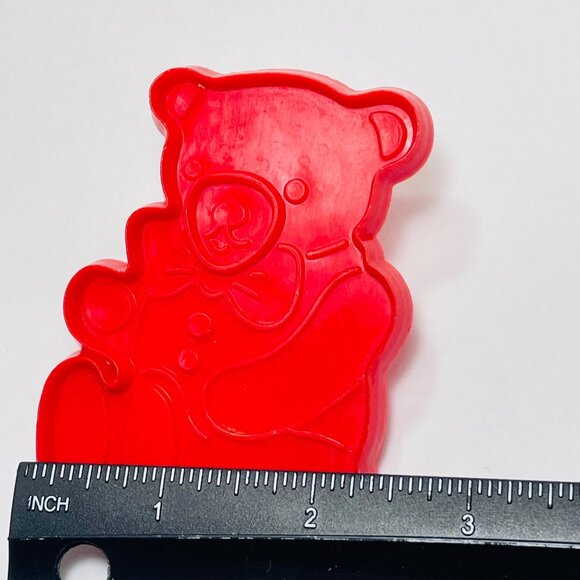 Vintage Red Teddy Bear Cookie Cutter - Picture 4 of 4
